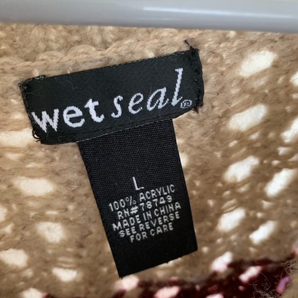 Purple and Tan Striped Sweater - Picture 5 of 5